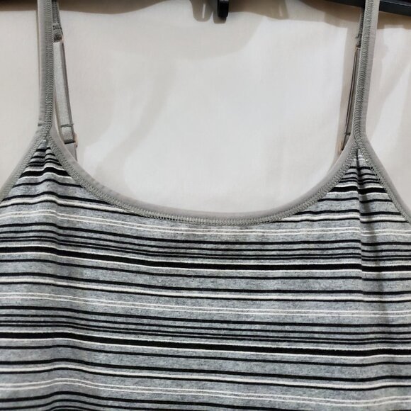 Live Love Lounge Vintage Striped Shelf Bra Cami Top Size Medium - Picture 5 of 15